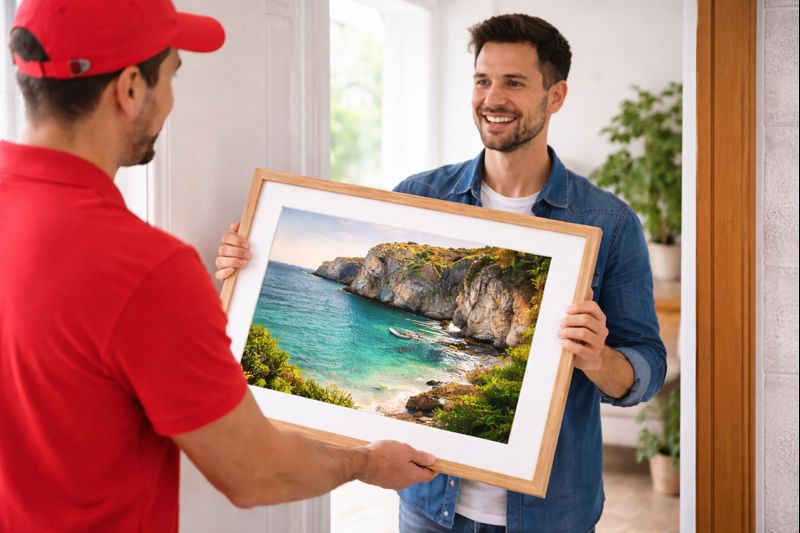 Entregamos o seu quadro impresso em fine art pronto em São Paulo