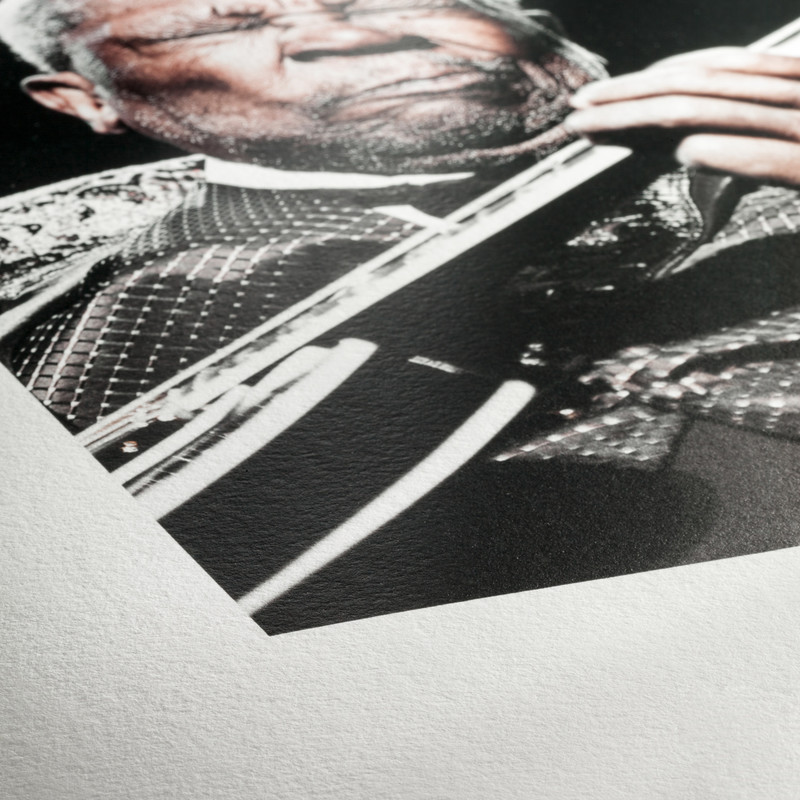 Detalhe superficie papel fine art Photo Rag Stain